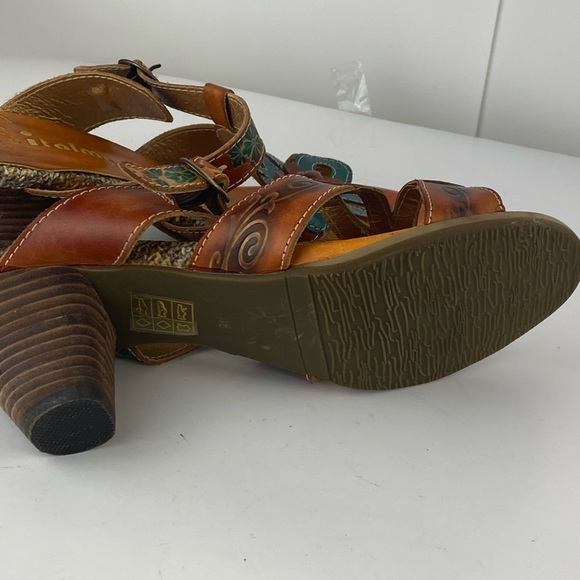 Italmoda Slip on Heel Sandals Made in Italy Sz 38 - Picture 8 of 8